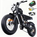 F6/F6S Electric Bike for Adults with NFC & Password Unlock, 1500W/2000W, 33/40MPH, 48V 15/25Ah Battery, Max 60-80 Miles Electric Motorcycle, 20″ Fat Tire Electric Dirt Bike,… by DTTZH