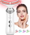 Face and Neck Massager, 7-in-1 Multifunctional Facial Massager Tool with 4 Modes, Portable Facial Skin Care Tools, Beauty Device for Home Travel by YUMAID