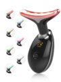 Facial Beauty Device, Multifunctional Facial Skin Care Tools with Vibration, Red and Blue LED Light, 7 Color Led Face and Neck Beauty Device for Home Use, Improve Skin by Yolopim