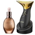 Facial Skin care Device Anti Aging Skin Tightening Firming, Facial Massager Neck Liftup Facial Beauty Tool Electric Hot & Cold for Wrinkles and Spot. Black by MARASIL