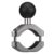 FANAUE Handlebar Clamp Mount U-bolt Base with B Size 1″ Ball for 0.85″ to 1.14″ Diameter Rail, Compatible with RAM Mounts B Size Double Socket Arm & Motorcycle Phone Mount by FANAUE