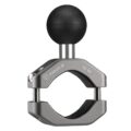 FANAUE Handlebar Clamp Mount U-bolt Base with B Size 1″ Ball for 0.85″ to 1.14″ Diameter Rail, Compatible with RAM Mounts B Size Double Socket Arm & Motorcycle Phone Mount by FANAUE
