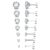 Fansilver 20G Hypoallergenic Flat Back Earrings for Women Men Silver 14K Gold Stainless Steel Stud Earrings Brithstone Cubic Zirconia Studs Surgical Steel Cartilage Earrings for… by Fansilver
