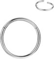 FANSING Men Women 316L Surgical Steel Hinged Nose Rings Hoop for Nostril Septum Cartilage Helix Daith Tragus Rook Conch Lip Ear Lobe Piercings by FANSING