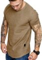Fashion Mens T Shirt Muscle Gym Workout Athletic Shirt Cotton Tee Shirt Top by Uni Clau