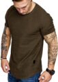 Fashion Mens T Shirt Muscle Gym Workout Athletic Shirt Cotton Tee Shirt Top by Uni Clau