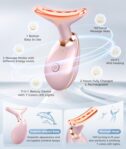 Fastaid 7-in-1 Skin Care Tools, Face Care, Face Neck Massager for Skin Care Routine at Home, Glossy Pink by Fastaid