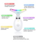 Fastaid Red-Light-Therapy-for-Face and Neck, Red Light Therapy Wand, 7 Color Led Face Neck Massager for Skin Care, White by Fastaid