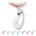 Fastaid Red-Light-Therapy-for-Face and Neck, Red Light Therapy Wand, 7 Color Led Face Neck Massager for Skin Care, White by Fastaid