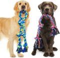 Feeko Heavy Duty Dog Rope Toys for Large Breed Aggressive Chewers, 2 Pack Indestructible Teeth Cleaning Tug of War Toy by Feeko
