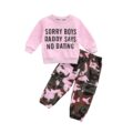 Fernvia Toddler Girls Clothes 2T 3T 4T 5T Fall Outfits Baby Pullover Sweatshirt & Camouflage Pants Set Kids Winter Sweatsuit by Fernvia