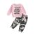 Fernvia Toddler Girls Clothes 2T 3T 4T 5T Fall Outfits Baby Pullover Sweatshirt & Camouflage Pants Set Kids Winter Sweatsuit by Fernvia