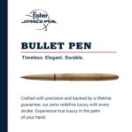 Fisher Space Pen Brass Alloy Bullet Space Pen, Ballpoint, Polished Brass, Black Ink, Gift Box by Fisher