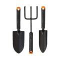 Fiskars 3-Piece Garden Tool Set – Trowel, Transplanter, Cultivator, Rust-Resistant Steel Heads, Ergonomic Handles for Planting, Digging, and Aerating Soil by Fiskars