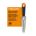 Fiskars Steel Garden Knife, Multi-Purpose Weed Puller Gardening Tool for Planting, Weeding, Digging, and Cultivating with Hanging Hole by Fiskars