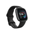 Fitbit Versa 4 Fitness Smartwatch with Daily Readiness, GPS, 24/7 Heart Rate, 40+ Exercise Modes, Sleep Tracking and more, Black/Graphite, One Size (S & L Bands Included) by Fitbit