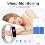 Fitness Tracker with 24/7 Heart Rate, Blood Oxygen Blood Pressure Sleep Monitor, Activity Trackers 5 ATM Waterproof,Step Calorie Counter Pedometer Health Smart Watch for Women... by Zeacool