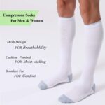 FITRELL 3 Pairs Compression Socks for Women and Men 20-30mmHg-Circulation Support Socks by FITRELL