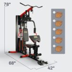 Fitvids Home Gym Equipment, Multifunctional Full Body Workout Weight Machine Station with Weight Stack, All by Fitvids