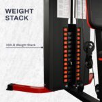 Fitvids Home Gym Equipment, Multifunctional Full Body Workout Weight Machine Station with Weight Stack, All by Fitvids