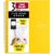 Five Star Spiral Notebook + Study App, 3 Subject, Wide Ruled Paper, 8″ x 10-1/2″, 150 Sheets, Fights Ink Bleed, Water Resistant Cover, Harvest Yellow (73463) by Five Star