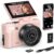 FLATIC Digital Camera, 5K 75MP Cameras for Photography with WiFi & 64GB TF Card, Autofoucs Vlogging Camera for YouTube with 180° Flip Screen, Compact Vlog Travel Camera Kit for… by FLATIC