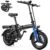 Folding Electric Bike for Adults, 500W Motor, 23MPH, 14″ Mini Ebike | Pedal Assist | 30° Uphill | Shock Absorbers | 48V12AH Removable Battery | UL 2849 | Dual Disc Brake | 38… by Generic