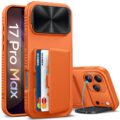 for iPhone 17 Pro Max Case with Credit Card Holder, Built-in Camera Cover & Stand, Silicone Bumper Raised Edge Full Body Protective Phone Cover Case for iPhone 17 Pro Max 6.9″… by SIXBOX