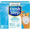 Fresh Step Advanced Simply Unscented Clumping Litter, Fresh Step Unscented Cat Litter Fights Odor on Contact, 37 lbs. (2 x 18.5 lb. Box) by Fresh Step