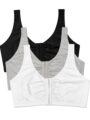 Fruit of the Loom Women’s Multi-Pack Front Closure Cotton Bra by Fruit of the Loom