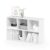 Furinno LUDER Book Shelf, 5-Cube Bookshelf, Reversible Bookcase, 9.4″ x 19.5″ x 31.5″, for Living Room, Bedroom, Home Office, White by Furinno