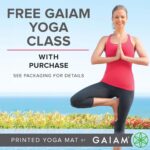 Gaiam Yoga Mat - Premium 6mm Print Extra Thick Non Slip Exercise & Fitness Mat for All Types of Yoga, Pilates & Floor Workouts (68"L x 24"W x 6mm Thick) by Gaiam