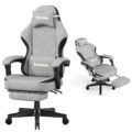 Gaming Chair,Fabric Computer Chair with Pocket Spring Cushion,400 lb Load Capacity,Ergonomic Office Chair with Footrest,Height Adjustable Video Gamer Chair with Lumbar Support… by Opiesit