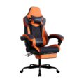 Gaming Chair with Footrest, High Back Gaming Chairs PVC Leather Ergonomic Gamer Chair with Adjustable Headrest Lumbar Support Racing Style Video Gaming Chair for Office/Home… by WOTSTA