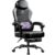 Gaming Chair with Massage and Packet Spring Cushion,Ergonomic Gamer Chairs for Adults with Footrest 300lbs,High Back Gamer Leather Chair with Headrest and Lumbar Support by WAILOR