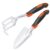 Garden Tool Set, 2 Pack Heavy Duty Gardening Tools Set Include Garden Shovel and Hand Rake Claw Tool with Ergonomic Handle, Small Gardening Hand Tools for Digging Weeding… by MECHEER