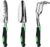 Garden Tool Set, 3 Pack Aluminum Heavy Duty Gardening Kit Includes Hand Trowel, Transplant Trowel and Cultivator Hand Rake with Soft Rubberized Non-Slip Ergonomic Handle, Garden… by ZUZUAN