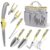 Garden Tool Set, Carsolt 10 Piece Stainless Steel Heavy Duty Gardening Tool Set for Digging Planting Pruning Gardening Kit with Durable Bag Gloves Gift Box Ideal Garden Gifts… by Carsolt