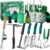Garden Tool Set for Women, 12pcs Heavy Duty Gardening Tools, Cute Gardening Supplies Gifts for Women Mom, Garden Hand Tools with Fashion Organizer Handbag, Garden Tools for… by Alitifiy