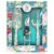 Garden Tool Set Gardening Hand Tools Kit, Floral Sturdy Garden Gifts, 4 PCS Heavy Duty Shovel Kit Including Trowel, Sharp Pruner, Hand Rake, and Mat (Blue Set) by Deaname