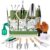 Garden Tools Set 10-Piece, Heavy Duty Stainless Steel Garden Hand Tools with Floral Tote Bag – Rust-Proof Garden Tools for Gardening, Gardening Gifts for Women Mom by DIGOAKO