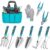 Gardening Tools, Carsolt 10 Piece Heavy Duty Stainless Steel Garden Tools Set with Ergonomic Rubber Handle. Variety of Gardening Hand Tools with Gift Box Ideal Garden Gifts for… by Carsolt
