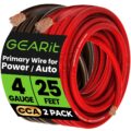GEARit 4/8 Gauge Wire, CCA 8 AWG/4 AWG Automotive Wire Power/Ground, Battery Cable, Lamp Cord, Marine Cable Copper Clad Aluminum(25FT/50FT) by GEARit