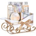Gift Baskets for Women, Body & Earth Gift Set with Jasmine & Honey Scent Includes Bubble Bath, Hand Cream, Holiday Gift Baskets, Bath and Body Gift Sets for Women, Happy New… by BODY & EARTH