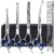 Gimars Titanium Coated Professional 6 in 1 4CR Stainless Steel Dog Grooming Scissors with Safety Round Tip, Heavy Duty Pet Grooming Scissor for Dogs, Cats and Other Animals by Gimars