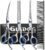 GLADOG Professional 5 in 1 Dog Grooming Scissors Set with Safety Round Tips, Sharp and Heavy-duty Pet Grooming Shears for Cats by GLADOG