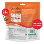 Good ‘n’ Fun Triple Flavor Kabobs Chews for All Dogs, 24 Ounces, Treat Your Dog to Chews Made from Beef Hide, Real Chicken, Pork Hide, Duck and Chicken Liver by Good 'n' Fun