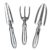 Gorilla Easy Connect Heavy Duty Garden Tools with Digging Trowel, Transplant Trowel and Cultivator Hand Rake Solid One Piece Cast Aluminum Construction by GORILLA EASY CONNECT
