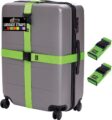 GORILLA GRIP Heavy Duty Adjustable Luggage Straps for Suitcases, Easy to Identify Travel Belt Connector Holds Suitcase Together, Extends Life of Bag, Strap Connects Two Bags,… by GORILLA GRIP