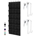 GORILLA GRIP Over the Door Shoe Organizer, 24 Large Breathable Mesh Pockets, Space Saving Hanging Storage Holder, Closet Rack Hanger Holds Up to 40 lbs, Hangs on Closets for… by GORILLA GRIP